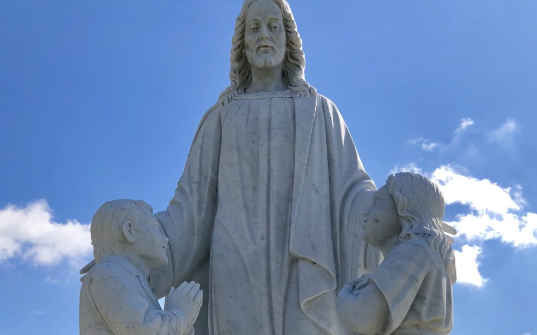“Jesus and the Children” marble statue for church in Wickliffe, Ohio