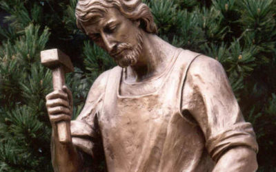“The humble craftsman of Nazareth”: St. Joseph the Worker bronze statue